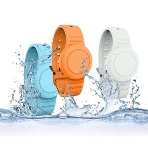 Apple Airtag Holder Watch Band For Kids - 3 Pack - Glow In The Dark - New!